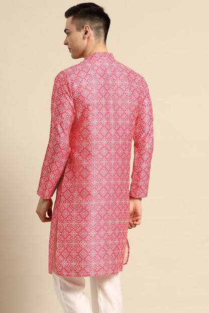 Designer Short Kurta Pink - Simaaya