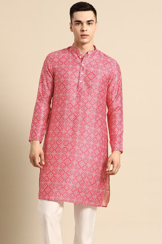 Designer Short Kurta Pink - Simaaya