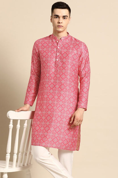 Designer Short Kurta Pink - Simaaya