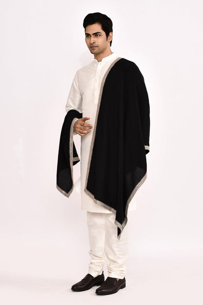 DESIGNER SILK KURTA SILK CHURIDAR & COTTON DUPATTA - Simaaya