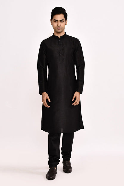 DESIGNER SILK KURTA SILK CHURIDAR & COTTON DUPATTA - Simaaya