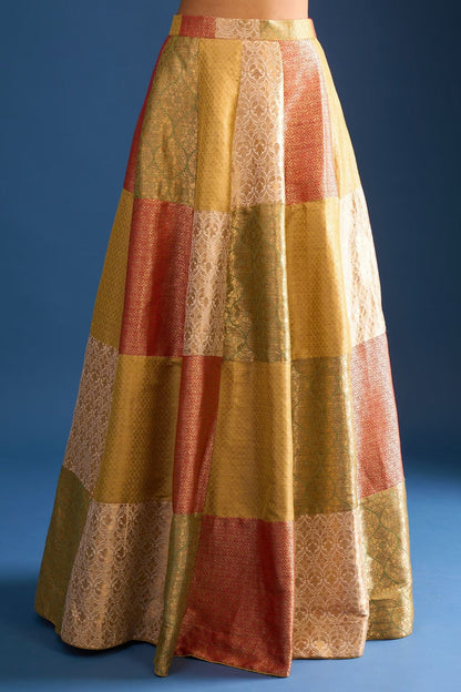 Designer Wear Multi-Colour Lehenga Set - Simaaya