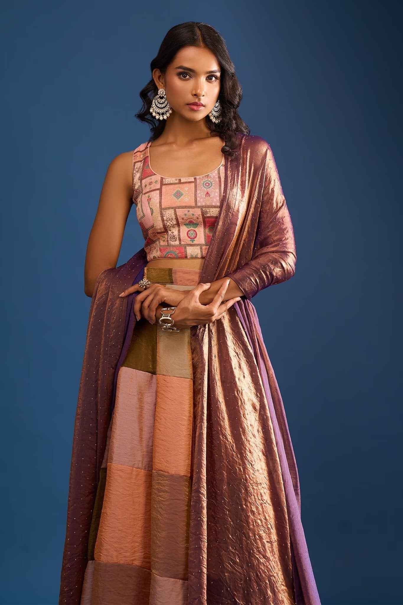 Designer Wear Multi-Colour Lehenga Set - Simaaya