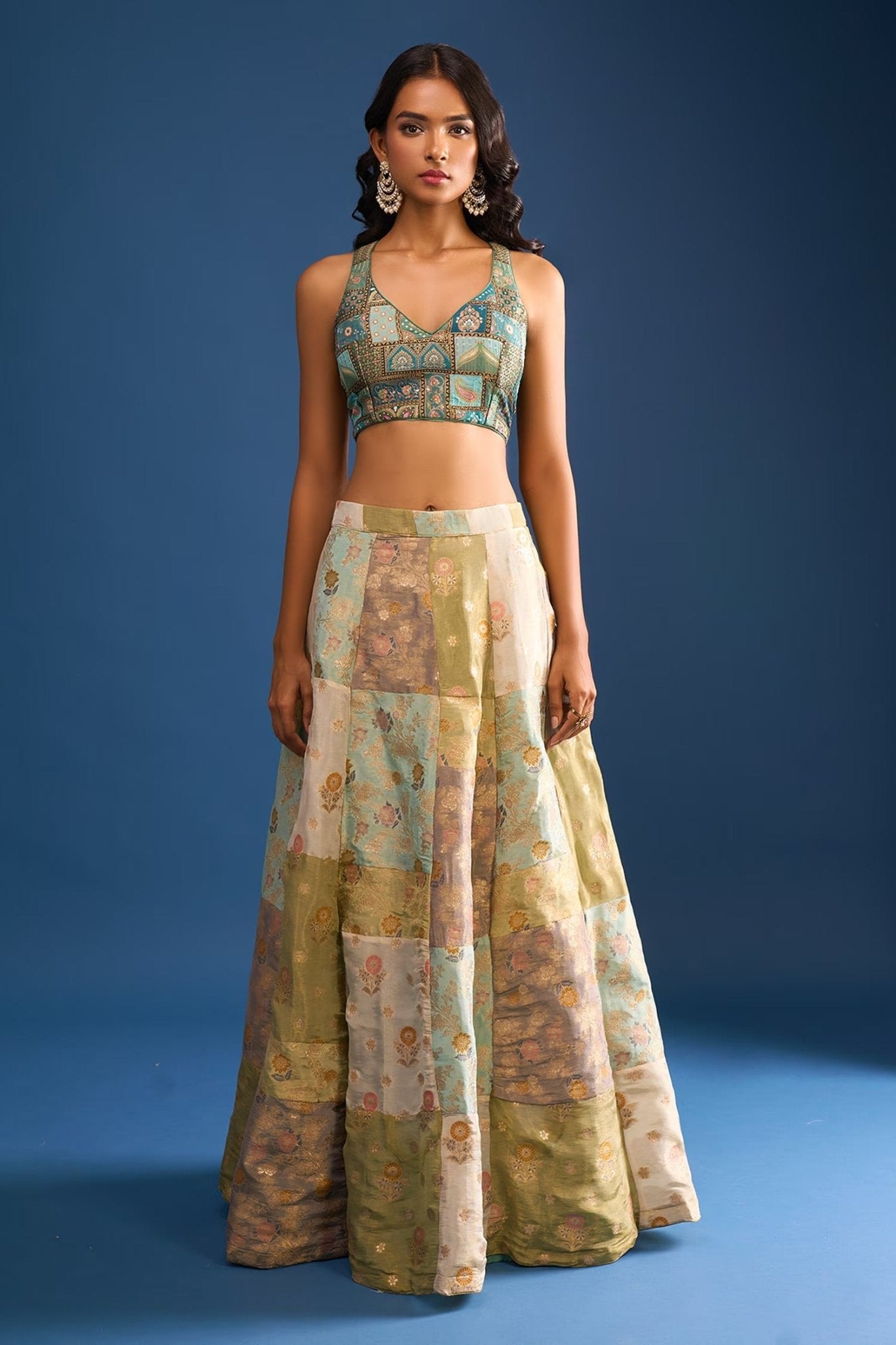 Designer Wear Multi-Colour Lehenga Set - Simaaya