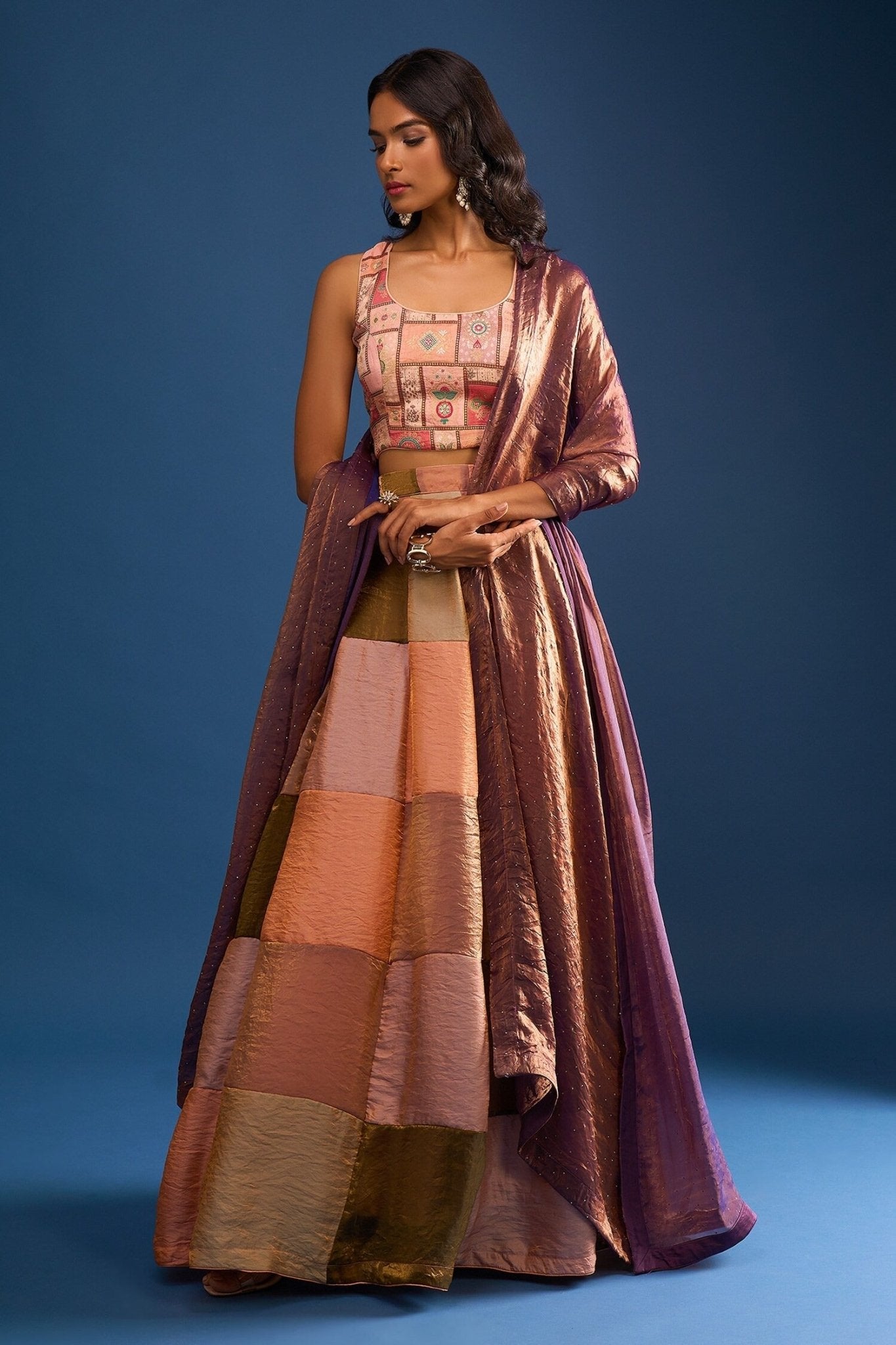 Designer Wear Multi-Colour Lehenga Set - Simaaya