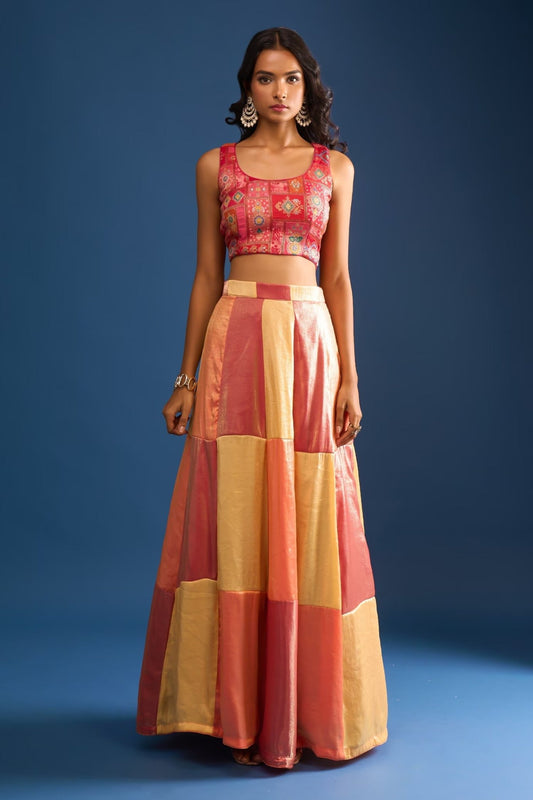 Designer Wear Multi-Colour Lehenga Set - Simaaya