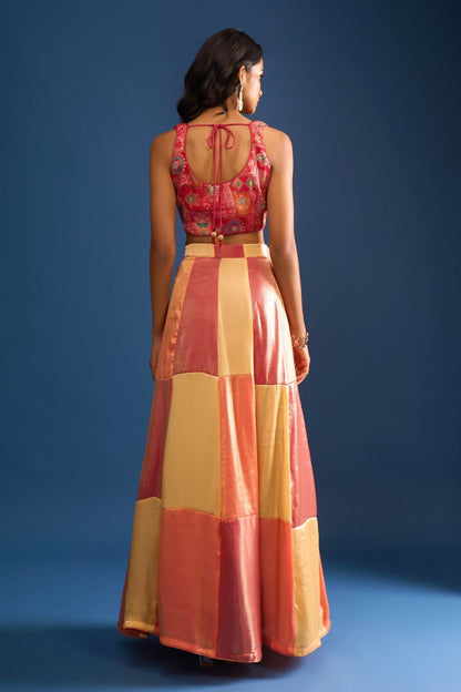 Designer Wear Multi-Colour Lehenga Set - Simaaya