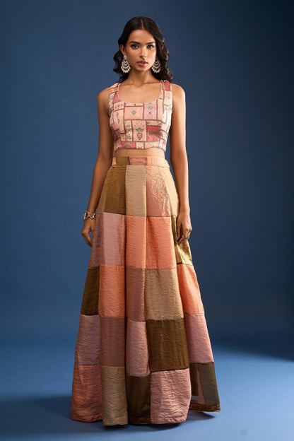 Designer Wear Multi-Colour Lehenga Set - Simaaya