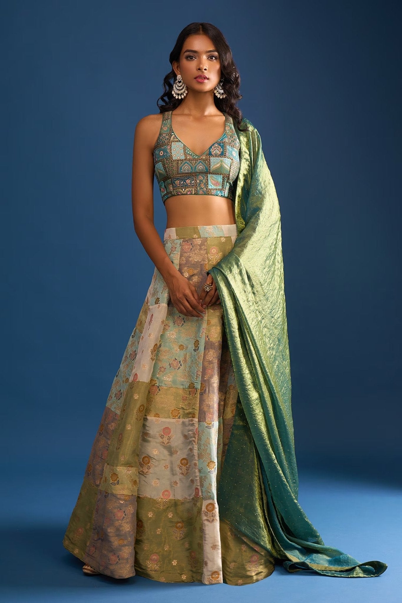 Designer Wear Multi-Colour Lehenga Set - Simaaya