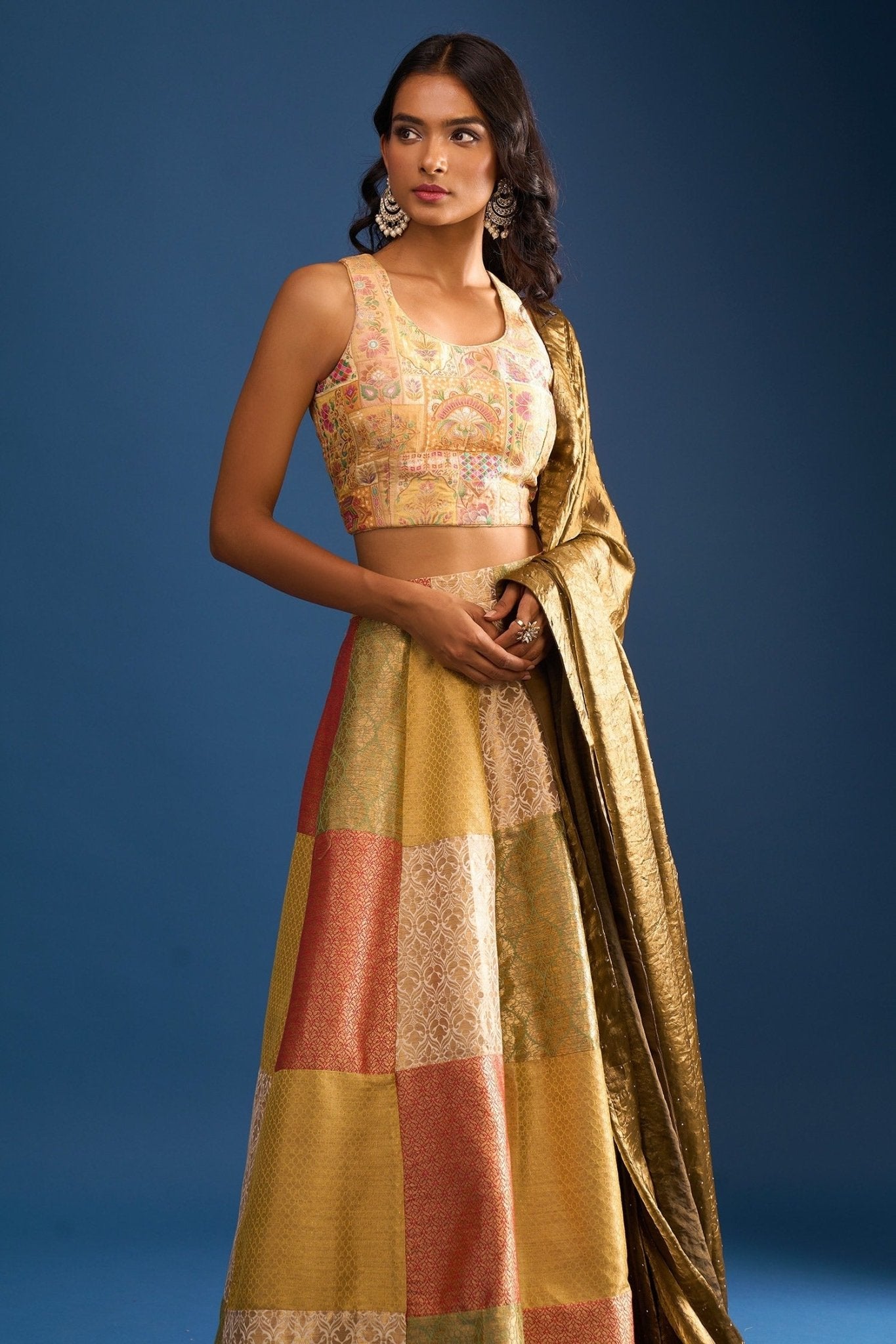 Designer Wear Multi-Colour Lehenga Set - Simaaya