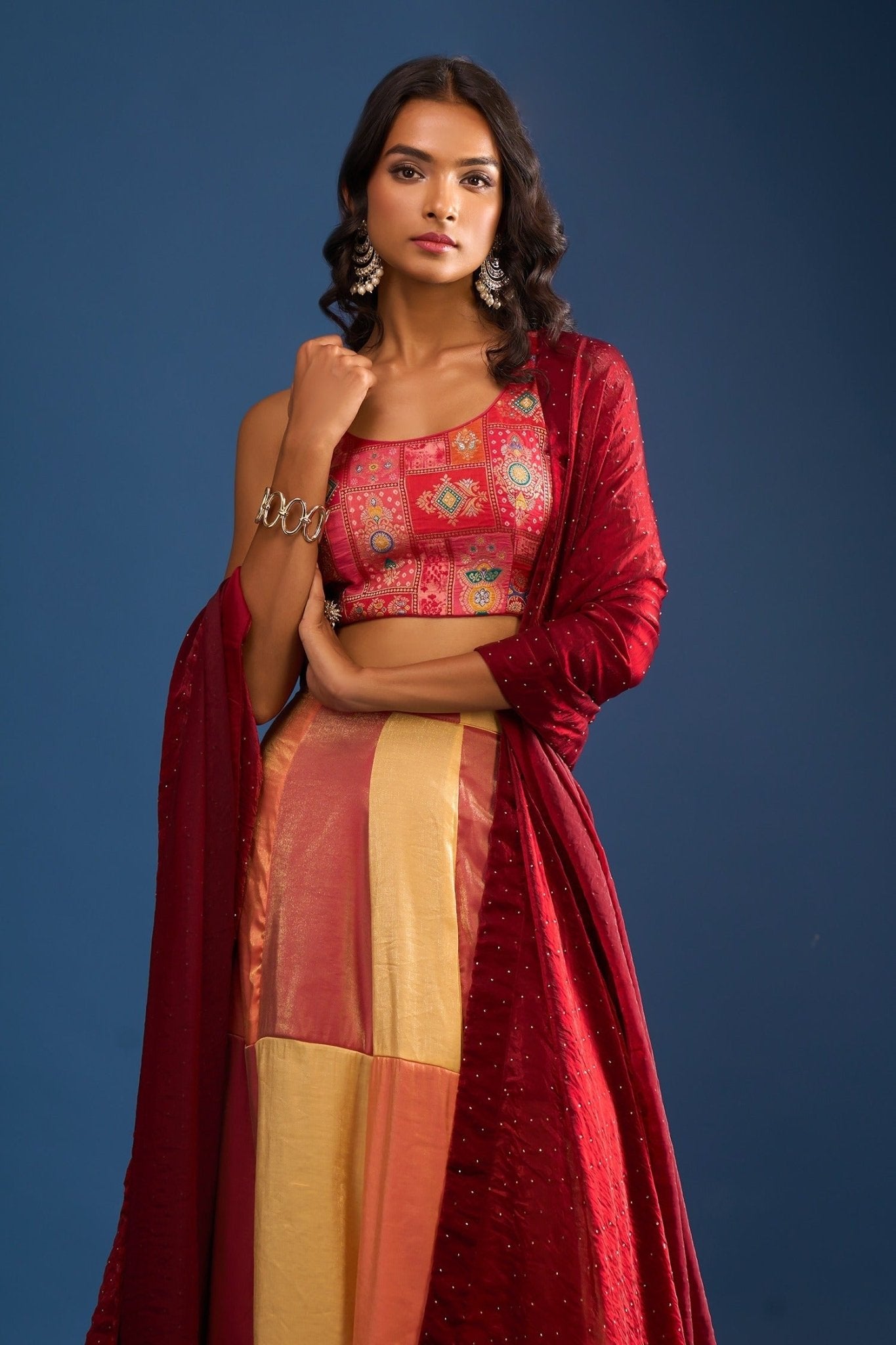 Designer Wear Multi-Colour Lehenga Set - Simaaya