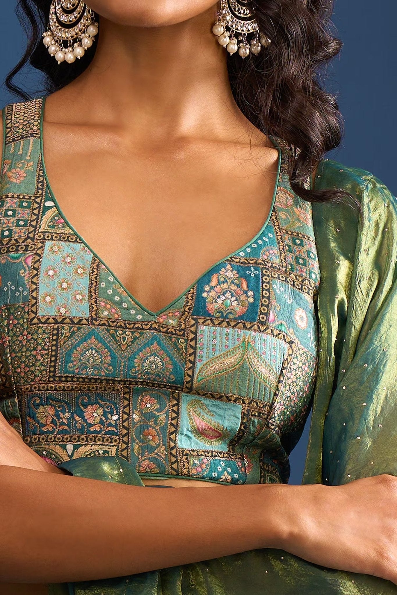 Designer Wear Multi-Colour Lehenga Set - Simaaya