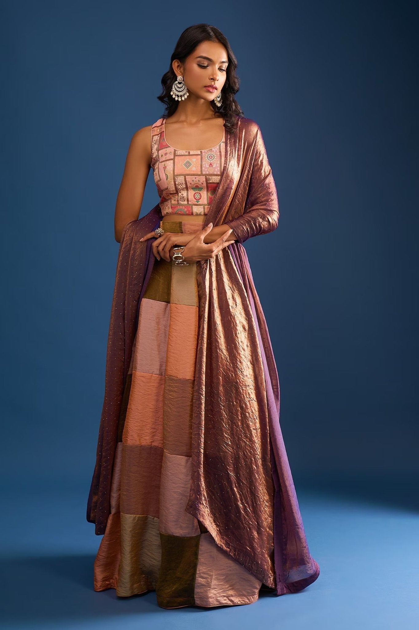 Designer Wear Multi-Colour Lehenga Set - Simaaya