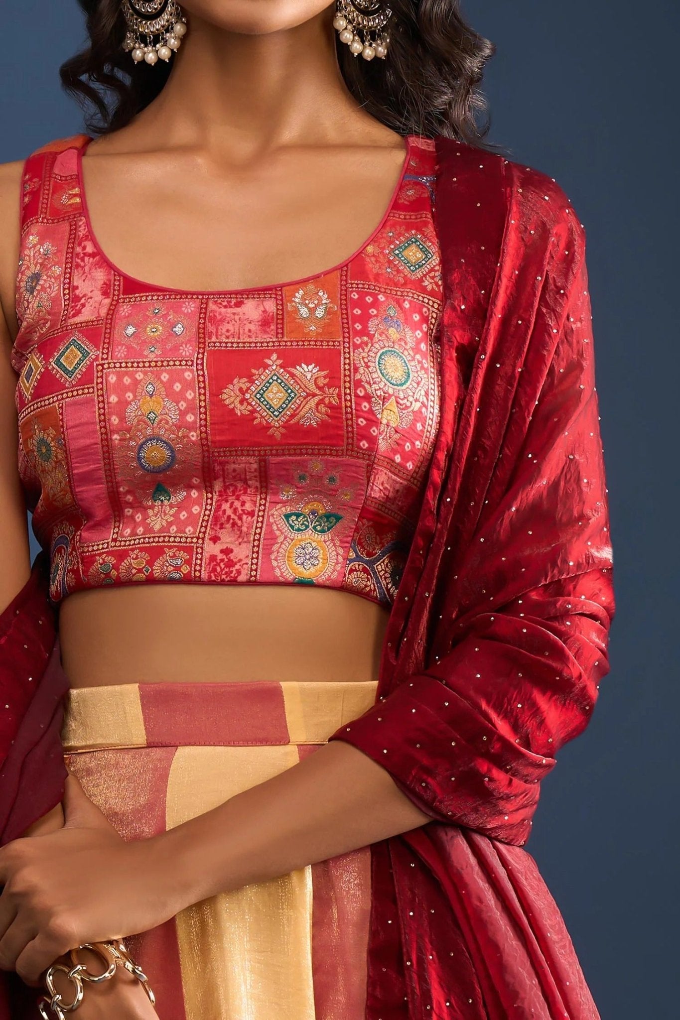 Designer Wear Multi-Colour Lehenga Set - Simaaya