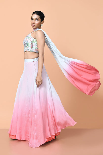 Designer Wear Pink Lehenga Set - Simaaya