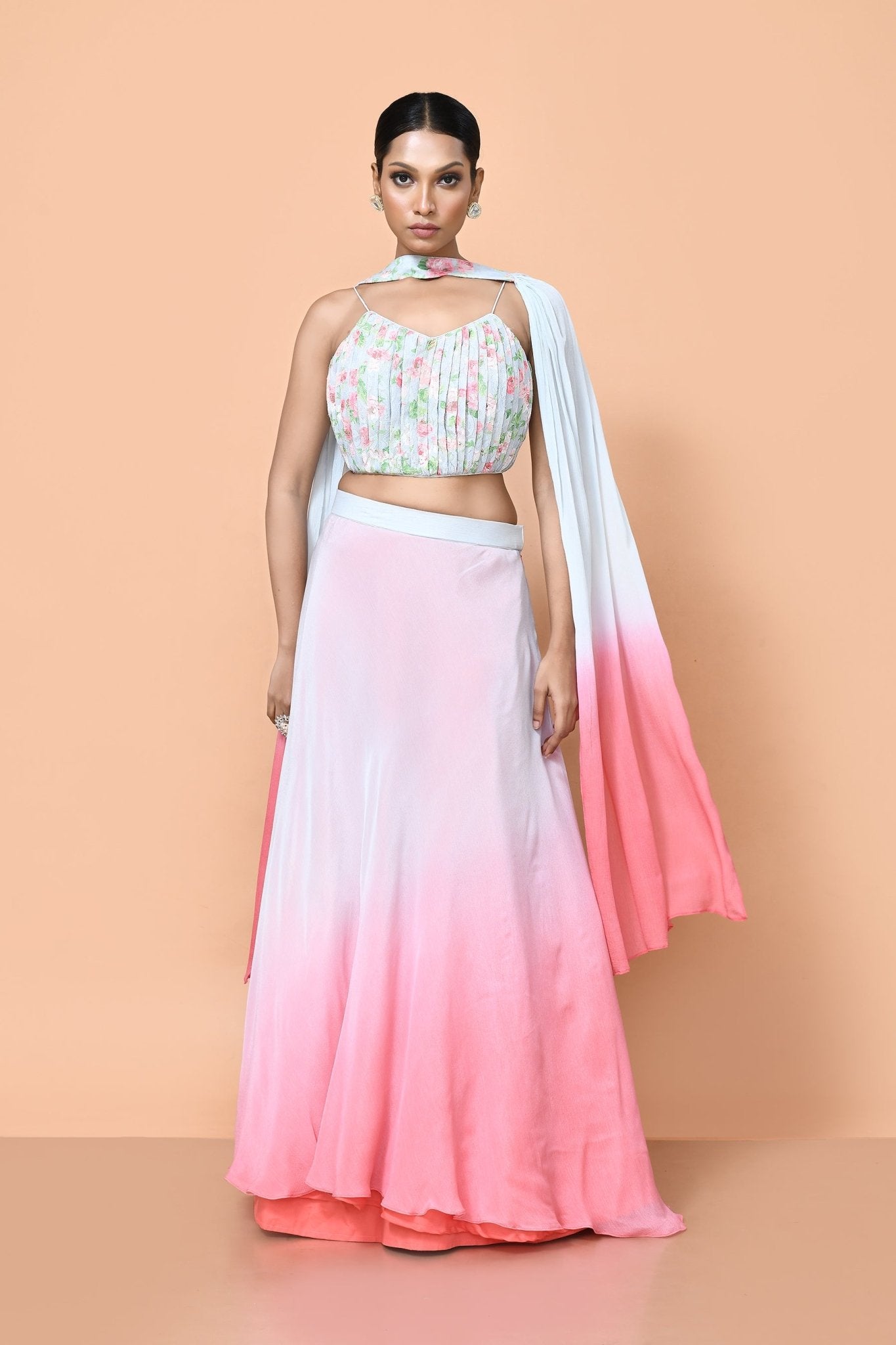 Designer Wear Pink Lehenga Set - Simaaya